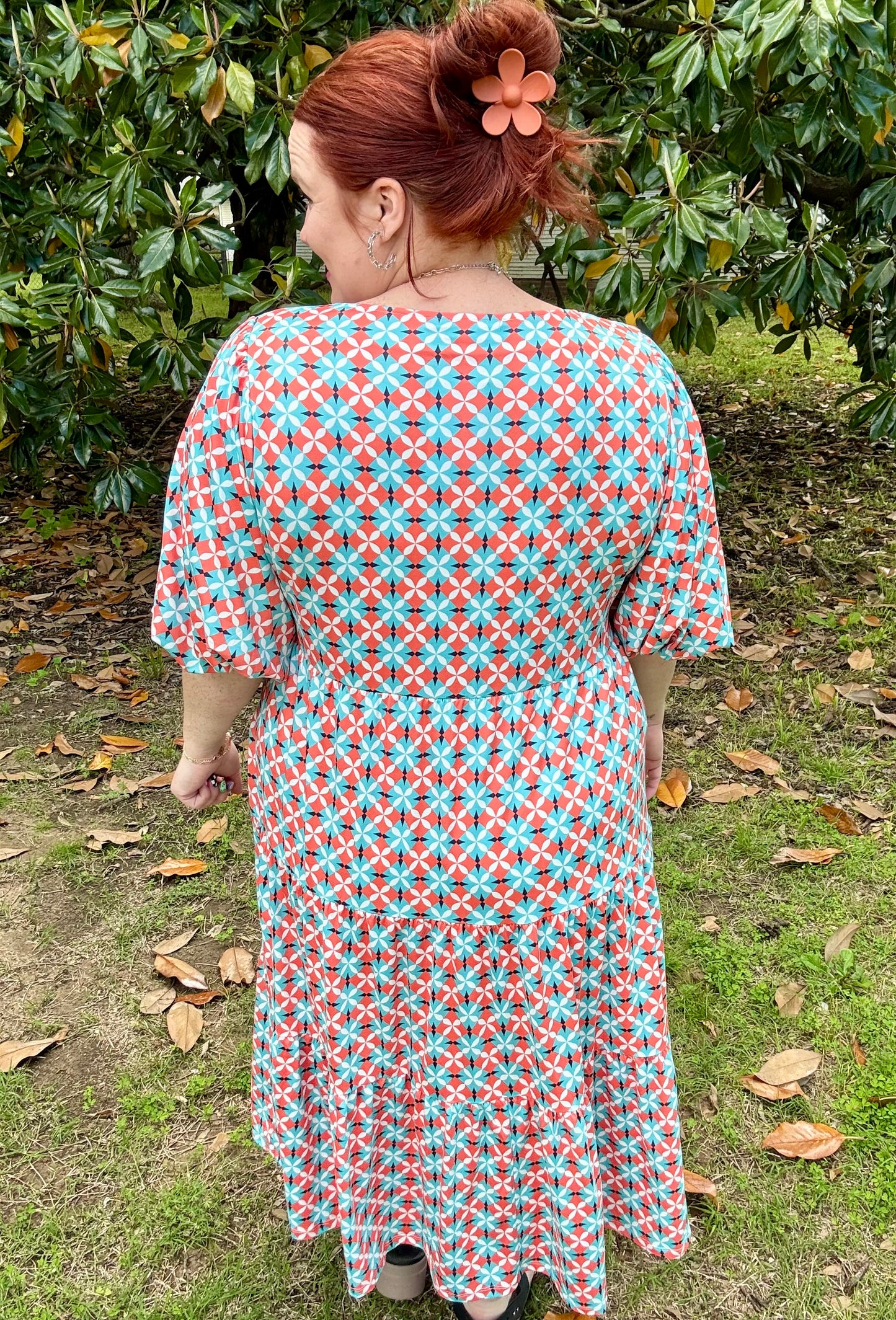 Georgia Geo Print Dress