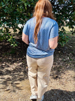 Allison Barrel Legged Washed Denim