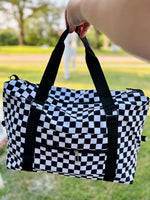 Checkered Travel Duffel (Multiple Colors)