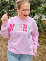Merry Graphic on Pink