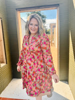 Molly Floral Tiered Mini Dress