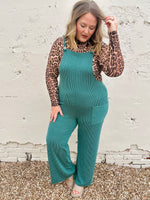 Sleeveless Solid Urban Ribbed Jumpsuit