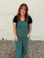 Sleeveless Solid Urban Ribbed Jumpsuit