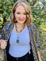 Multicolor Sequin Duster