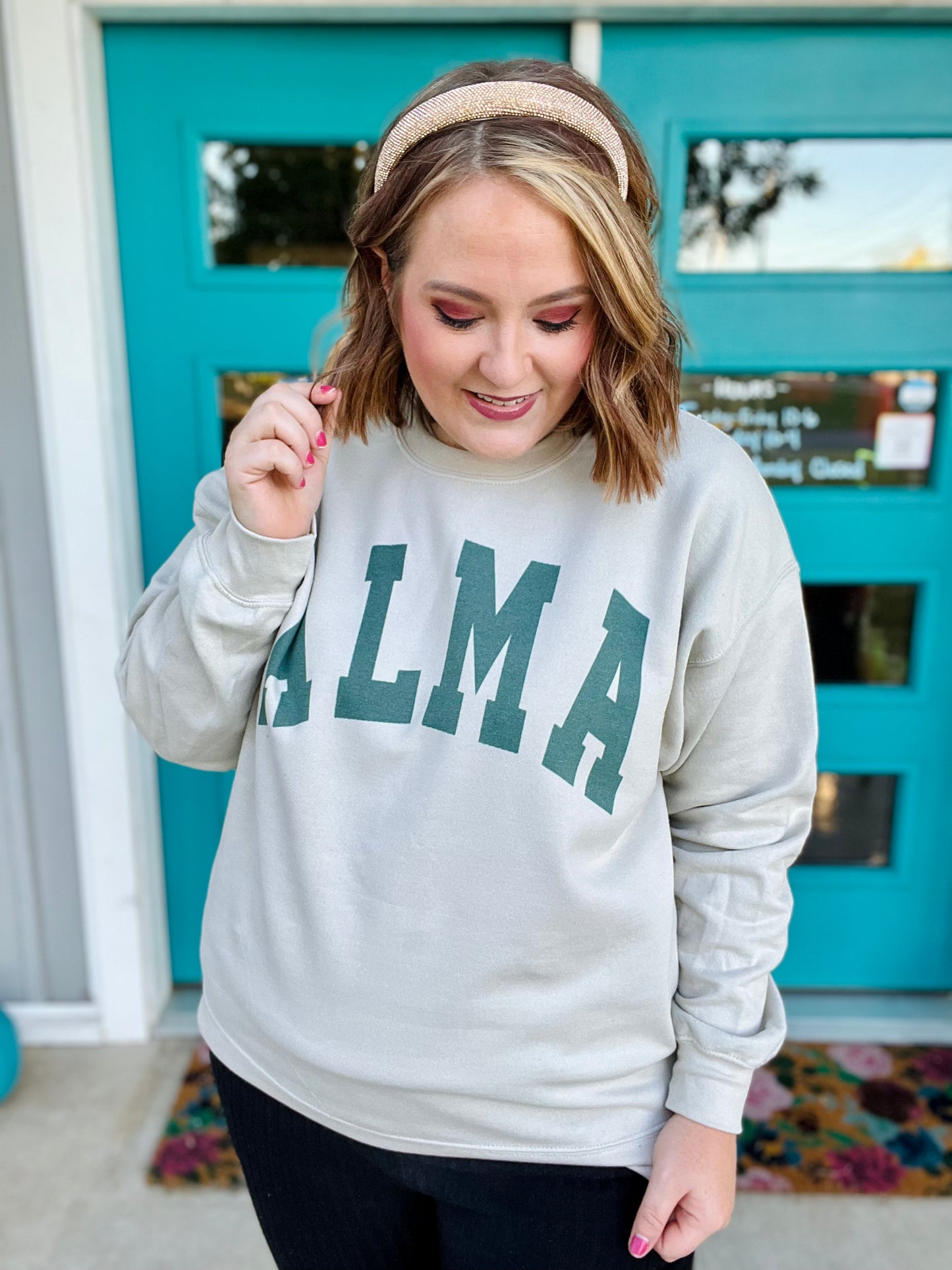 Varsity Print School Spirit Sweatshirt (Any school)