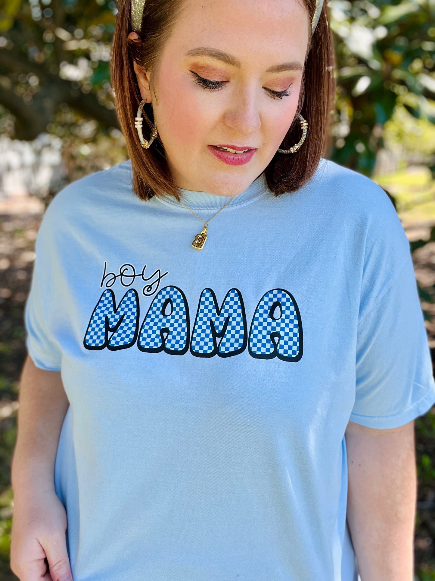 Boy Mama Tee On Comfort Colors
