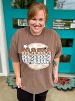 Neutral Mama Checkered Tee