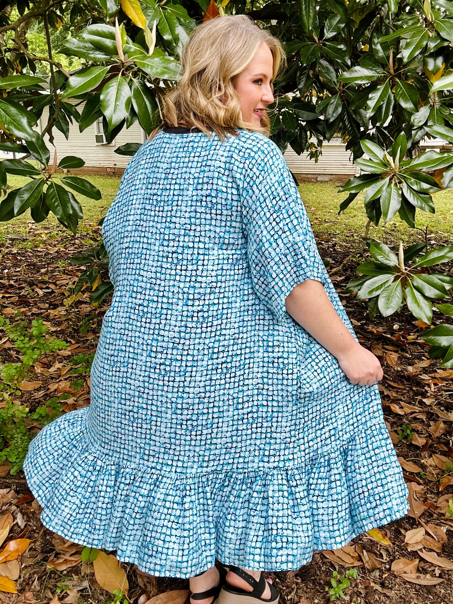 Donna Geometric Kimono