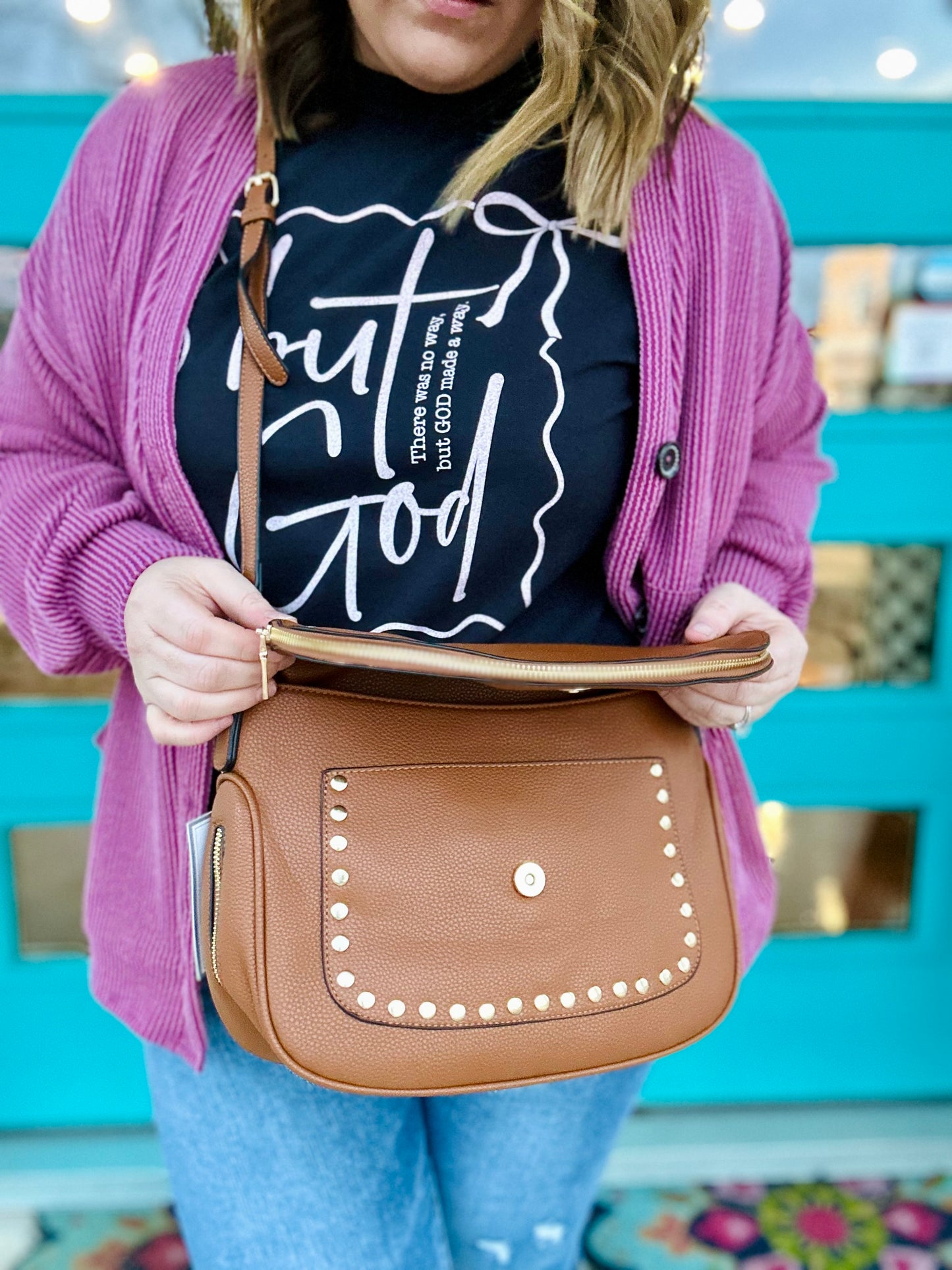Mona Studded Crossbody