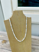 Candy Stone Beaded Necklace in White