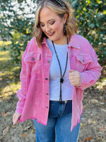 Samantha Corduroy Shacket (Multiple Colors)