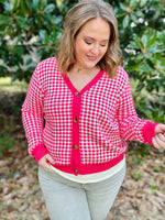 Sandra Pink Button Up Sweater
