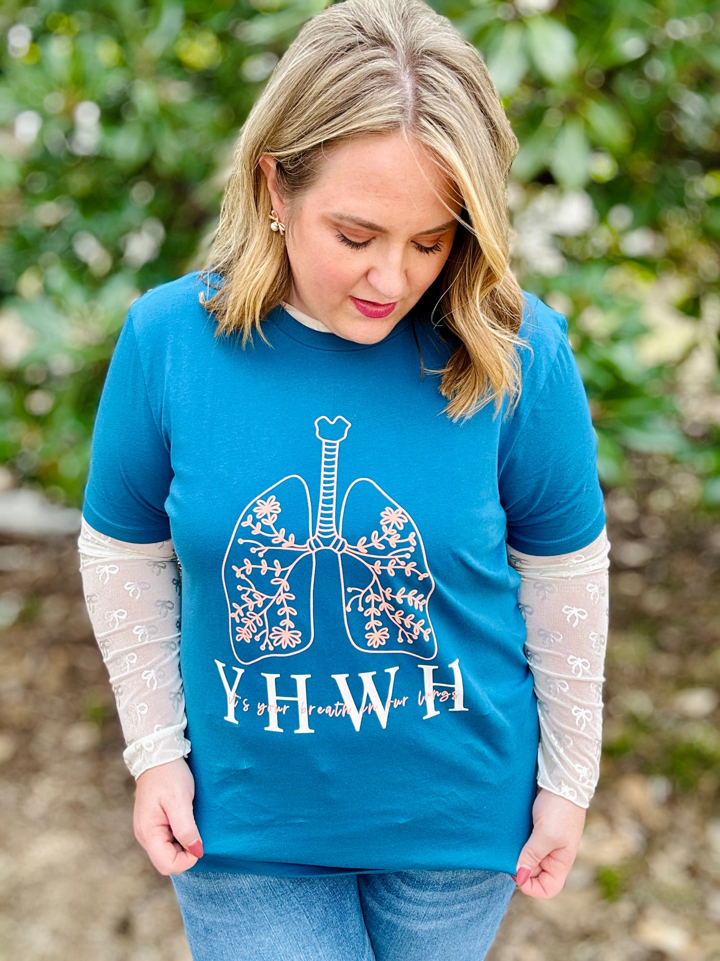 YHWH Floral Tee (Front & Back)