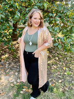 Rose Gold Sequin Duster