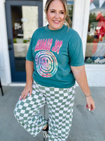 Olivia Checkered Barrel Pants