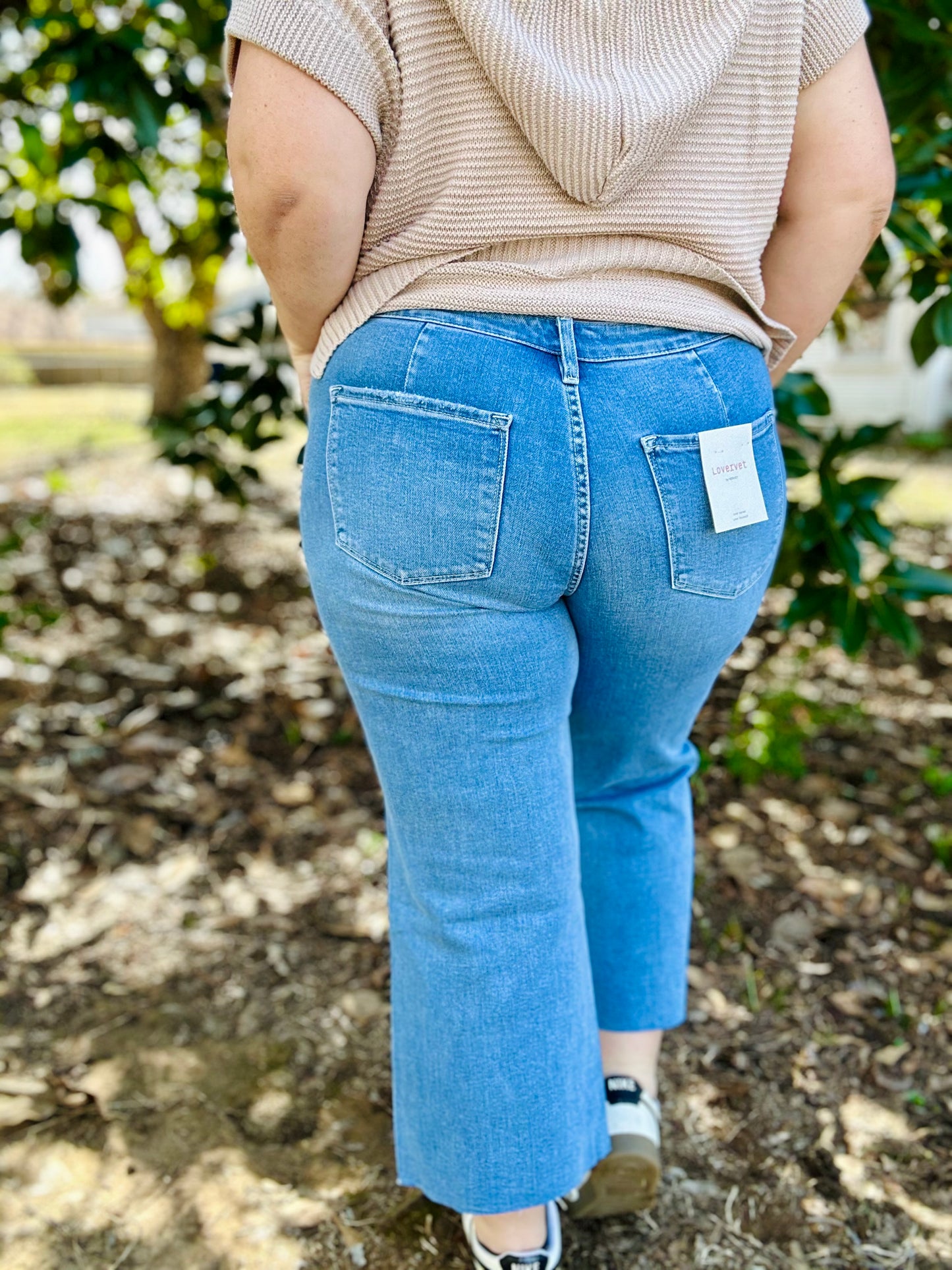 Mindy High Rise Wide Leg Vervet Jeans