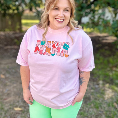 Retro Praying Mama On Comfort Colors