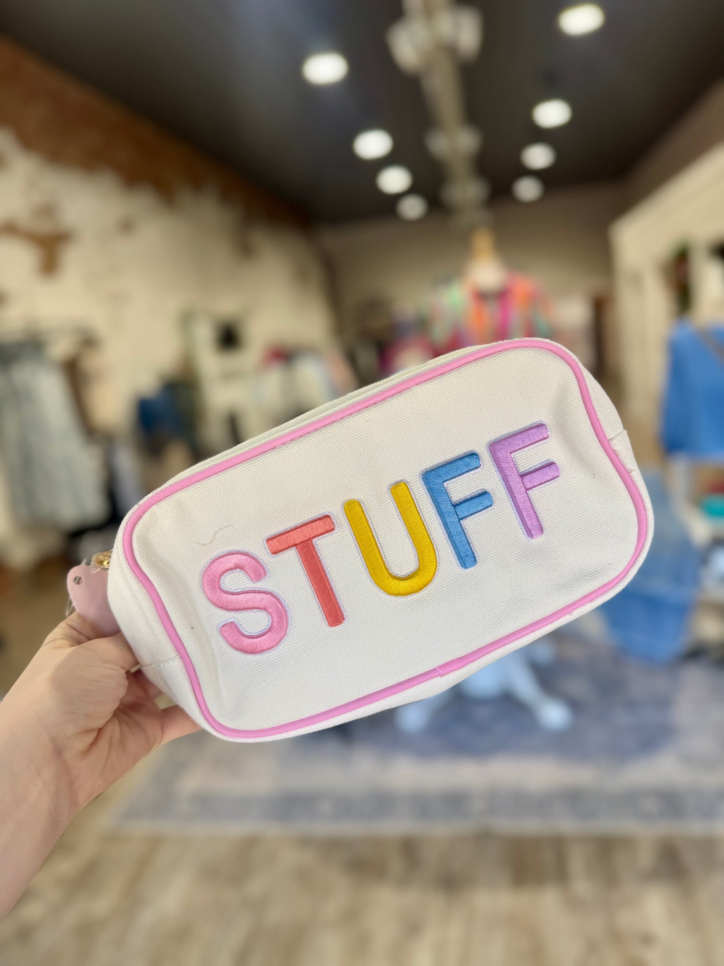 STUFF Canvas Embroidered Bag
