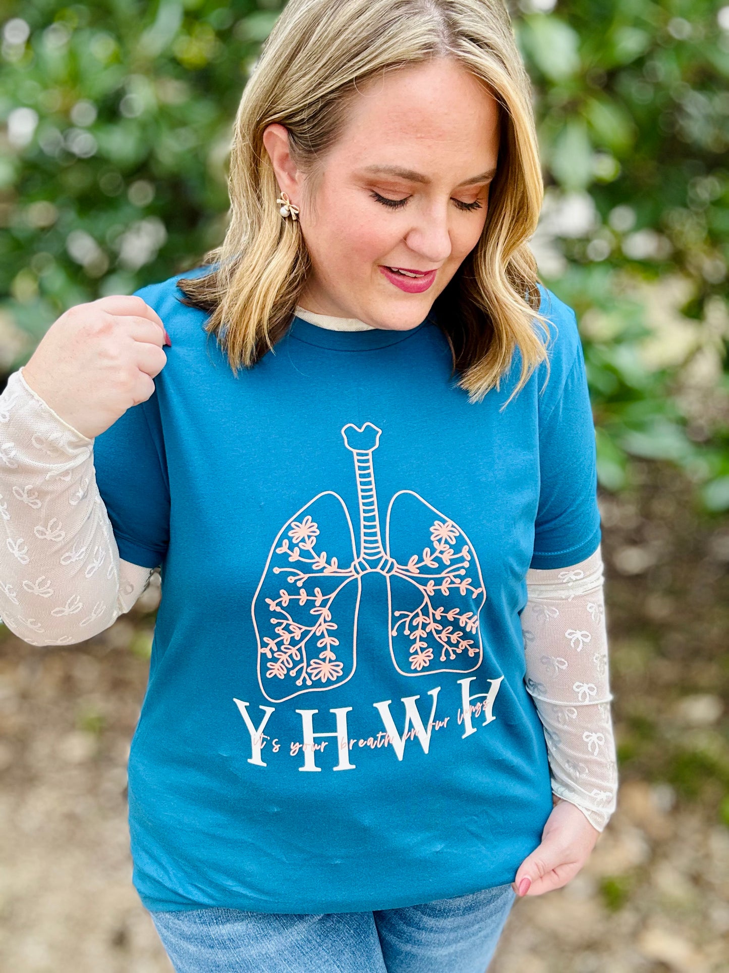 YHWH Floral Tee (Front & Back)