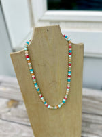 Multi Candy Stone Beaded Necklace