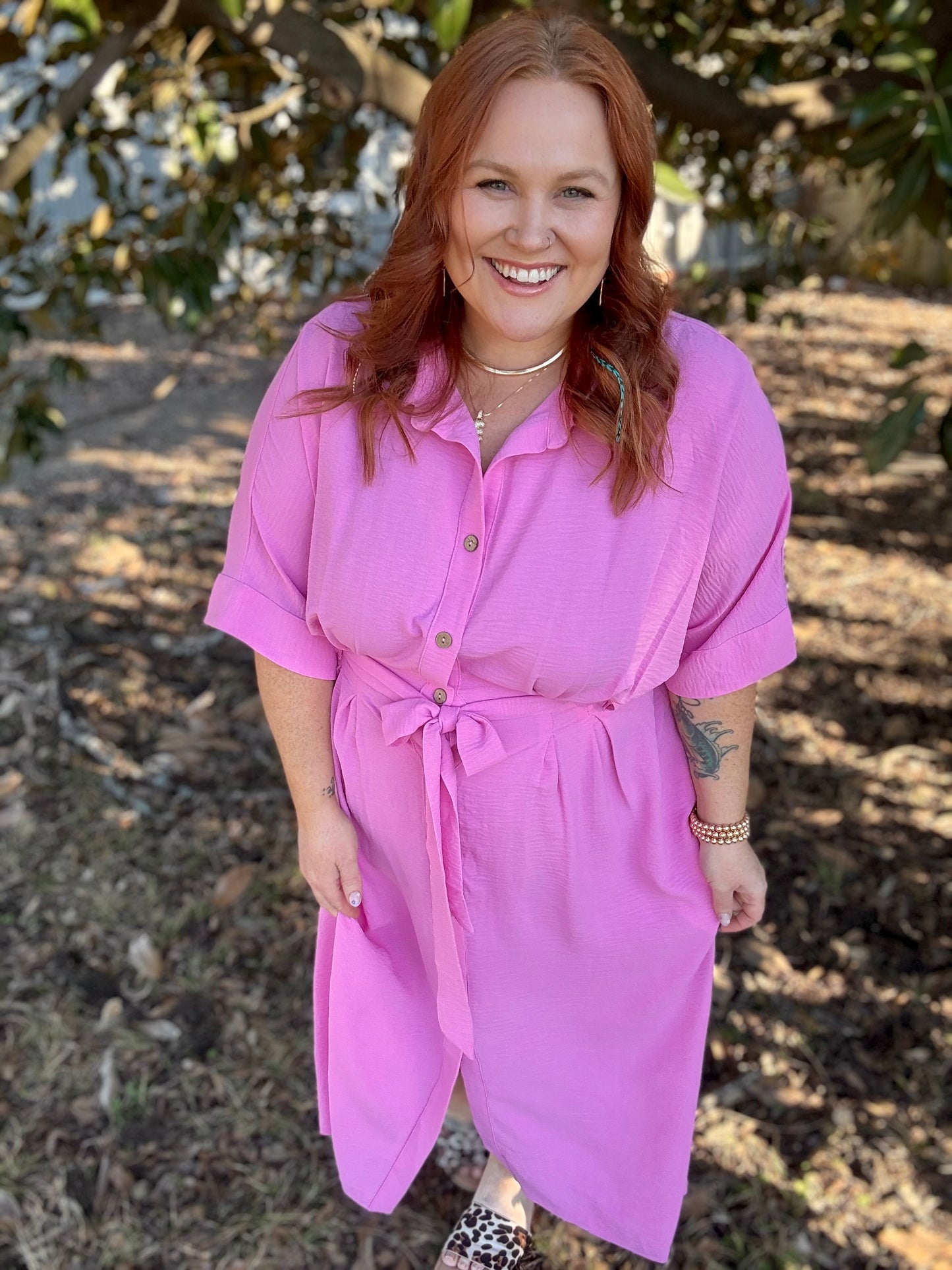 Lexi Midi Tie Dress