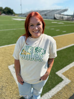 Faux Glitter Checkered School Spirit Tee (Customizable)