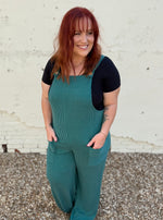 Sleeveless Solid Urban Ribbed Jumpsuit