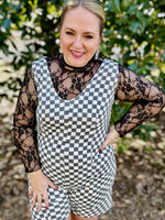 Amelia Checkered Romper