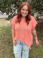 Blake Crochet Coral Top
