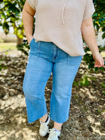 Mindy High Rise Wide Leg Vervet Jeans