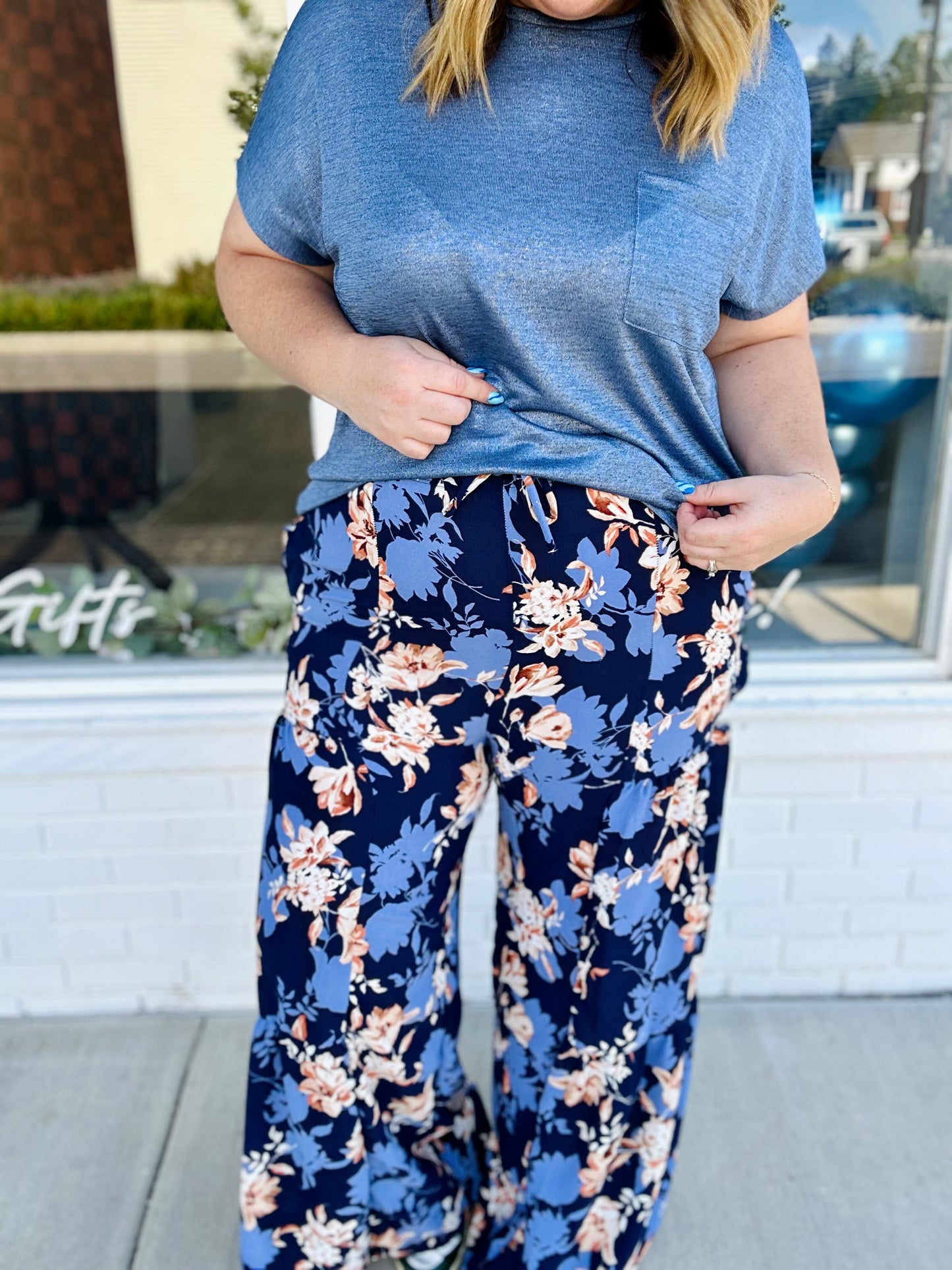 Katie Floral Wide Leg Pant