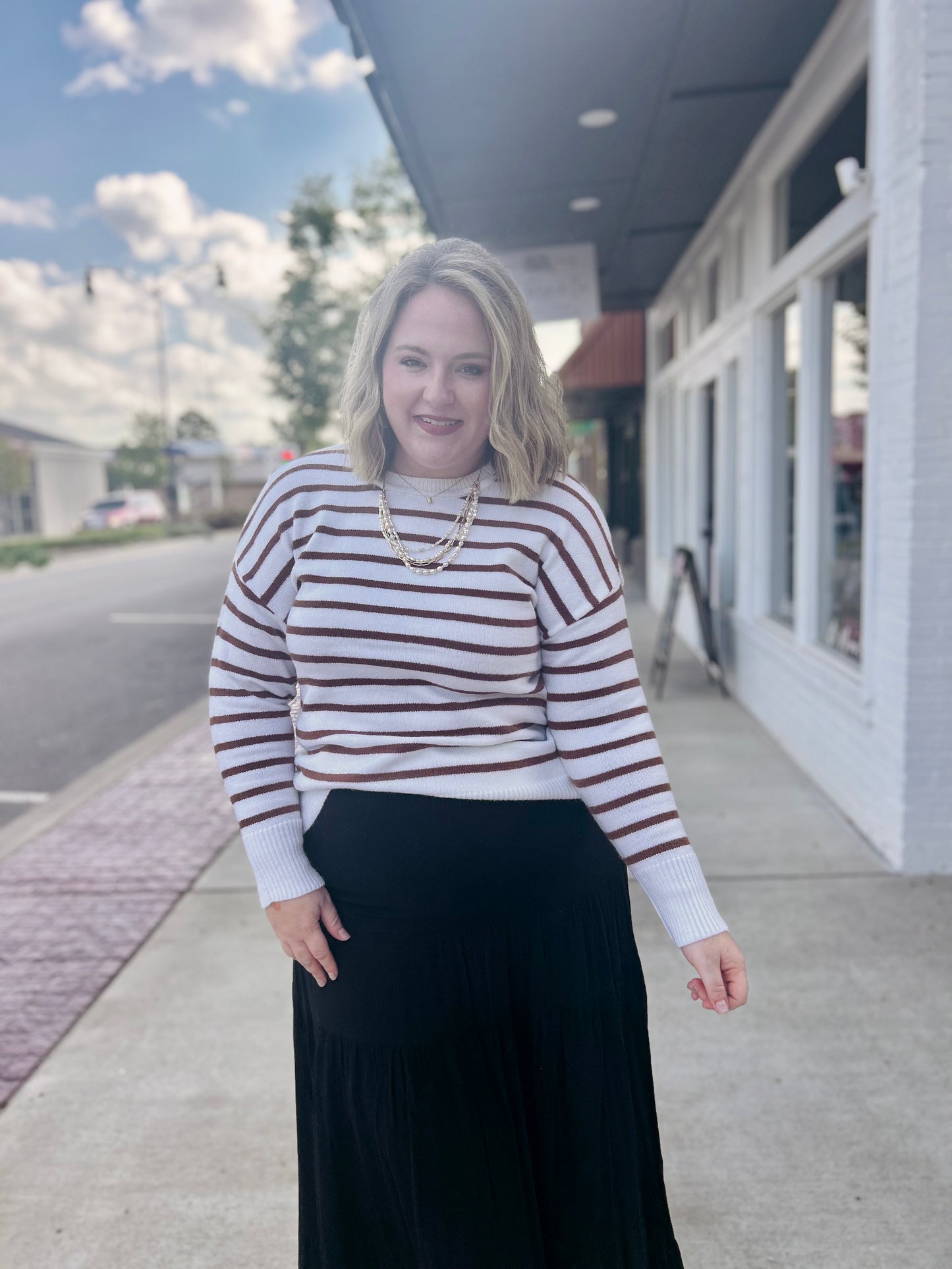 Striped Knit Sweater