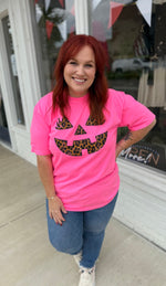 Neon Leopard Jack- O Tee