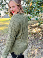Jessica Frayed Hem Sweater
