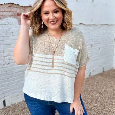 Allysia Coloblock Sweater Top