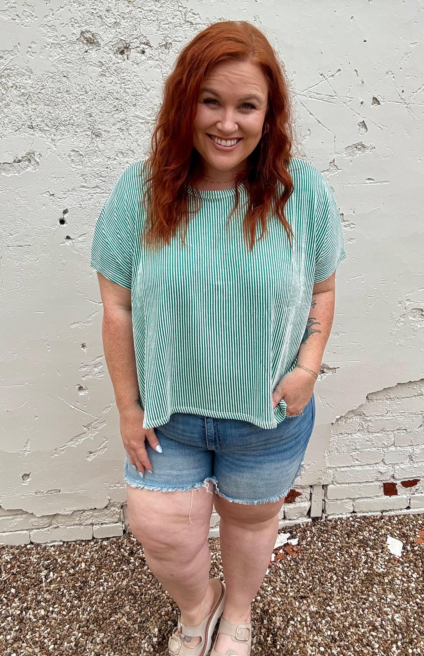 Harper Midrise Denim Shorts