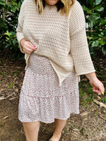 Raylee Animal Print Ruffled Skirt
