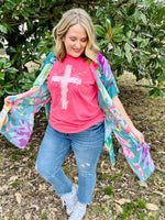Splatter Cross Design Tee