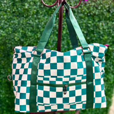 Checkered Travel Duffel (Multiple Colors)