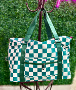 Checkered Travel Duffel (Multiple Colors)
