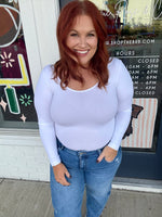 Seamless Reversible Long Sleeve in White