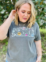 Checkered Mama Tee