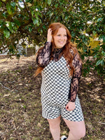 Amelia Checkered Romper