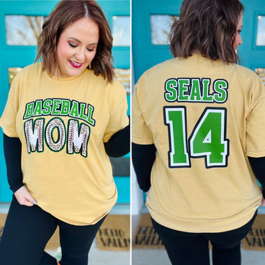 Custom Baseball Mom Tee (Customizable)