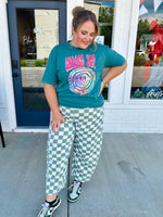 Olivia Checkered Barrel Pants