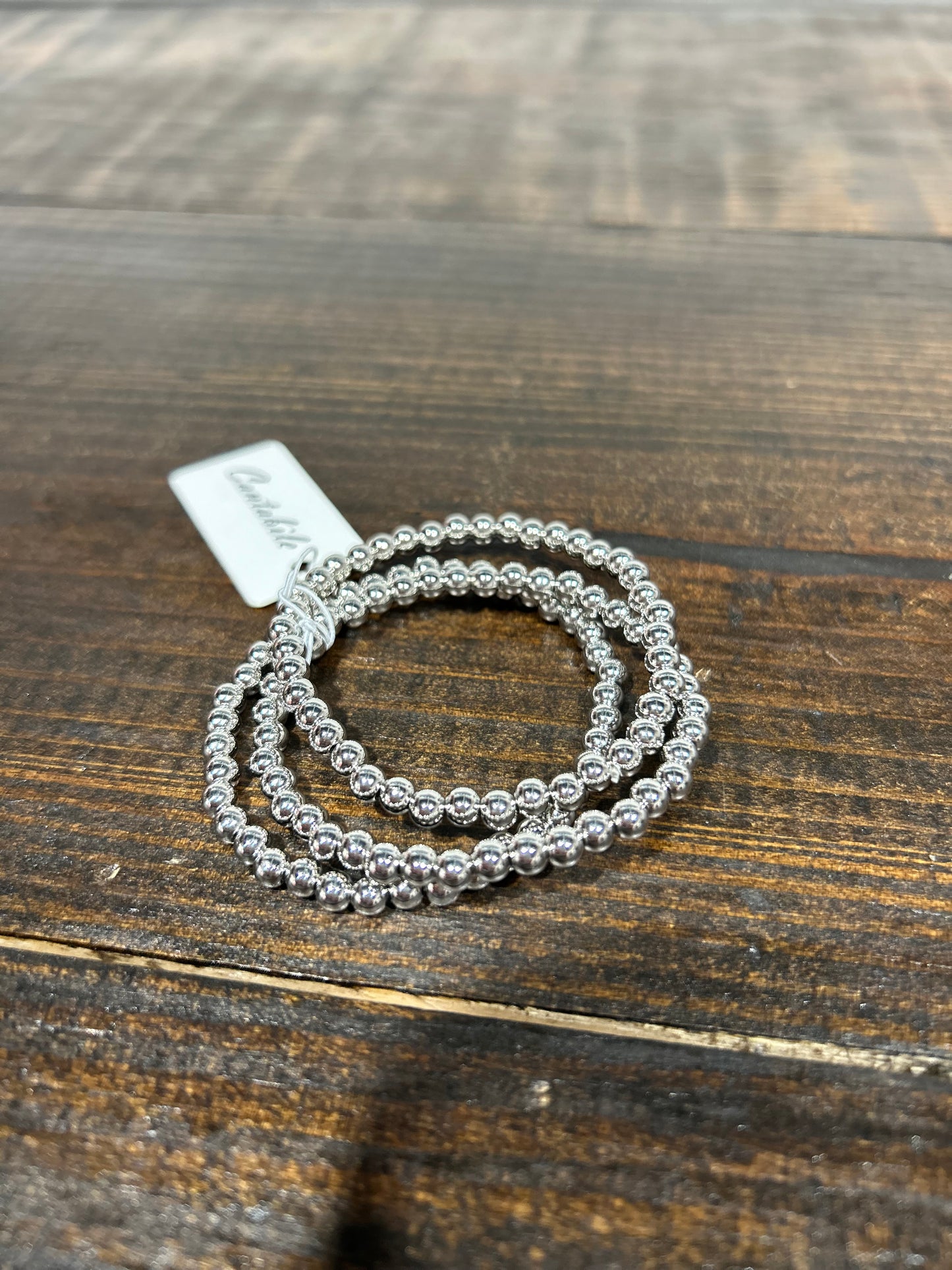 Set of Three Metal Tone Bracelets (Multiple Colors)
