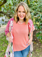 Whit Floral Kimono
