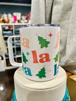Christmas 12 oz Travel Mugs (Multiple Styles)