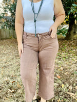 Emmy Brown Cropped Denim Pants