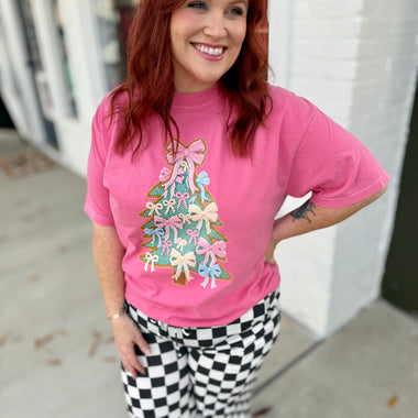 Faux Knit Bow Tee